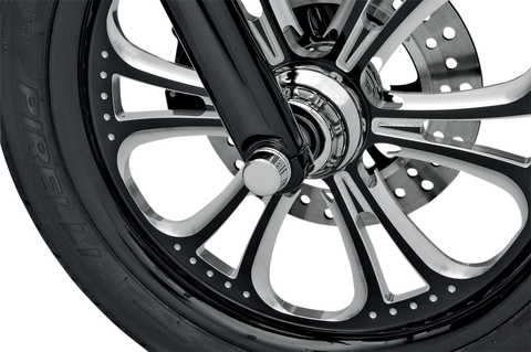 DRAG SPECIALTIES Axle Caps - Chrome - Front 16-0217-BC114