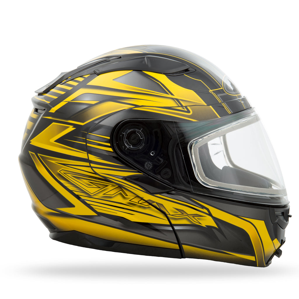 Gm 64s Modular Carbide Snow Helmet Black/Yellow 3x