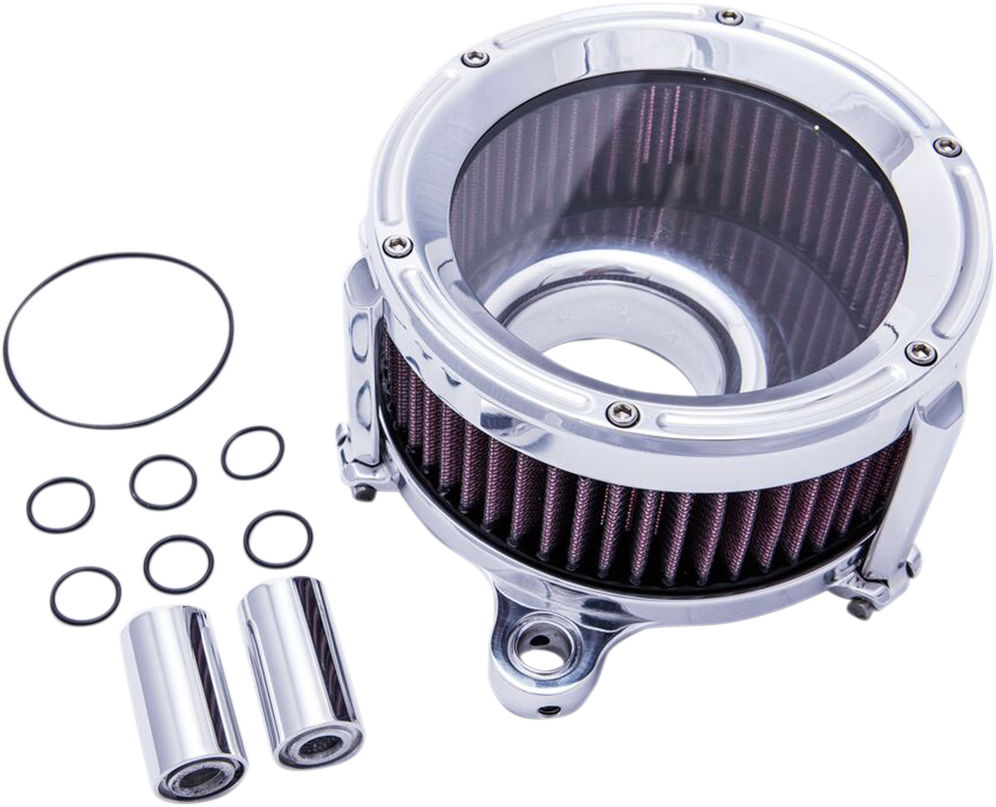 TRASK Assault Charge High-Flow Air Cleaner - Chrome TM-1023CH