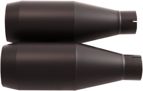 TRASK Slip-On Mufflers - Black TM-3042BK
