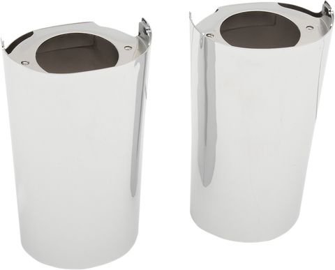 DRAG SPECIALTIES Fork Slider Covers - Chrome 77492