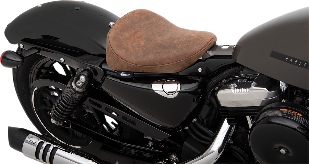 DRAG SPECIALTIES Bobber Solo Seat - Brown - Distressed - XL '10-'22 0804-0742