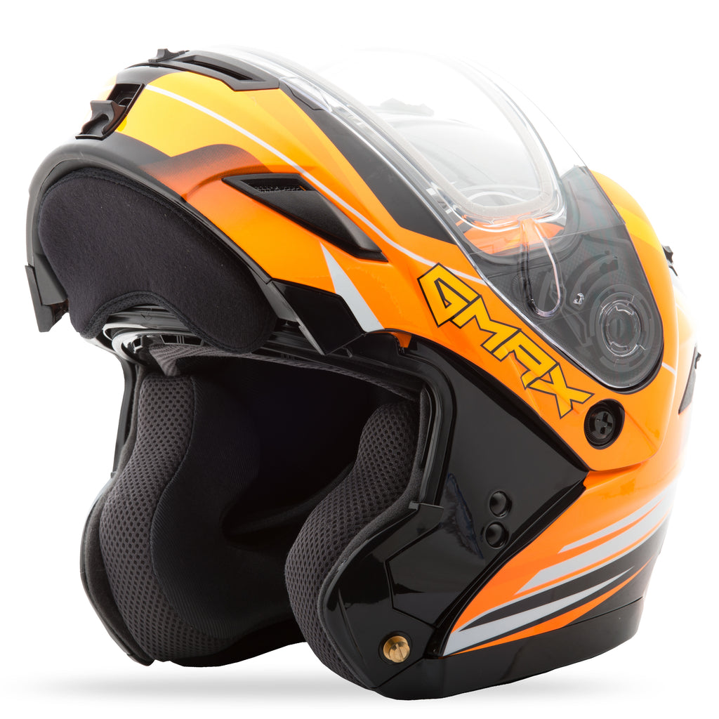 Gm 54s Modular Terrain Snow Helmet Black/Hi Vis Orange 3x