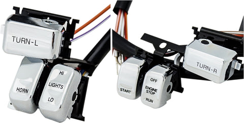 Hbar Switch Kit Chr/ Blk Lettr 1996 06 W/Out Cruise Cntrl