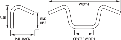 DRAG SPECIALTIES Handlebar - Buffalo - Springer Beach - Chrome 0601-1006