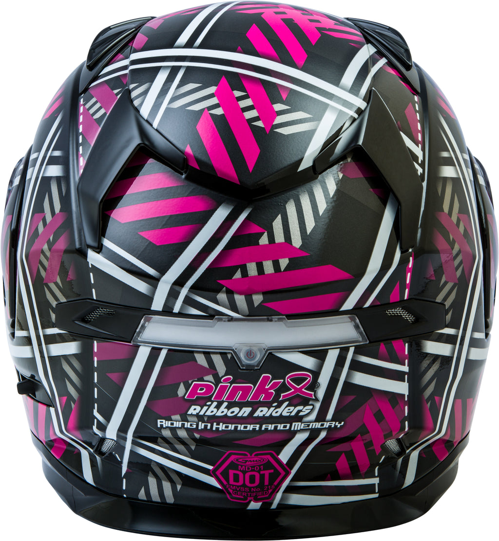 Md 01s Modular Pink Ribbon Riders Snow Helmet Blk/Pink Sm