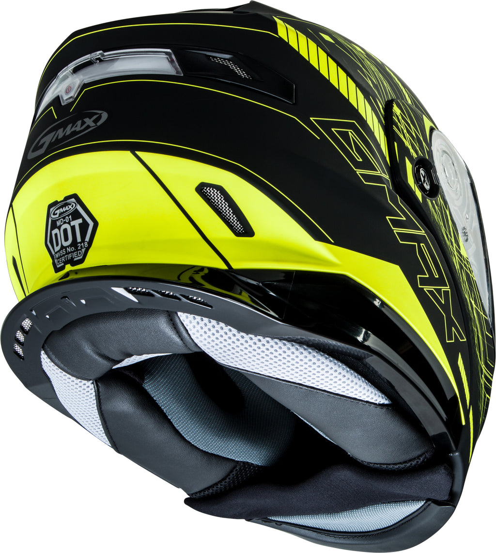 Md 01s Modular Wired Snow Helmet Black/Hi Vis Xl