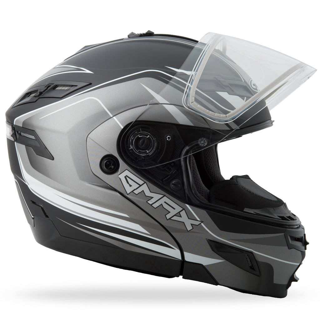 Gm 54s Modular Helmet Terrain Matte Black/Silver 2x