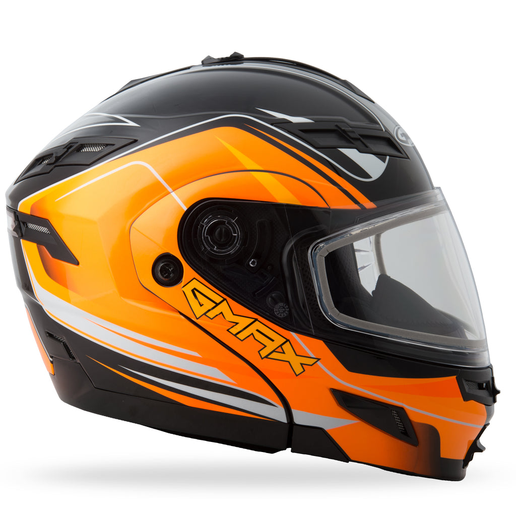 Gm 54s Modular Terrain Snow Helmet Black/Hi Vis Orange Xl