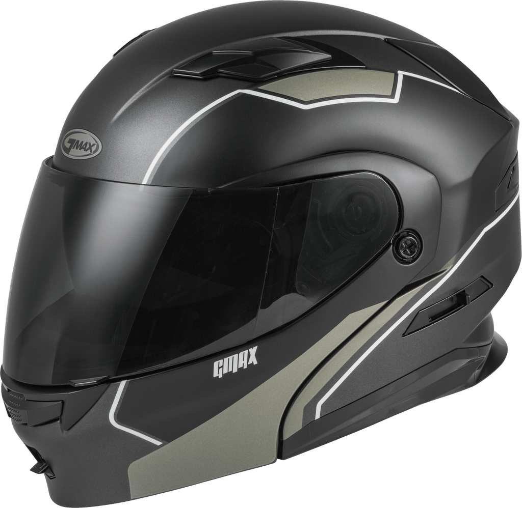 Md 01 Modular Exploit Helmet Matte Black/Silver Xl