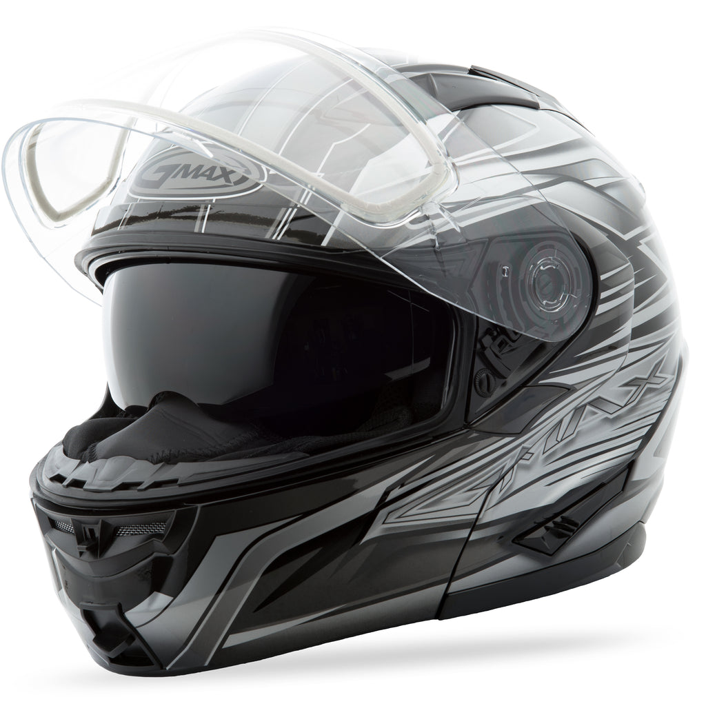 Gm 64s Modular Carbide Snow Helmet Matte Black/White Lg