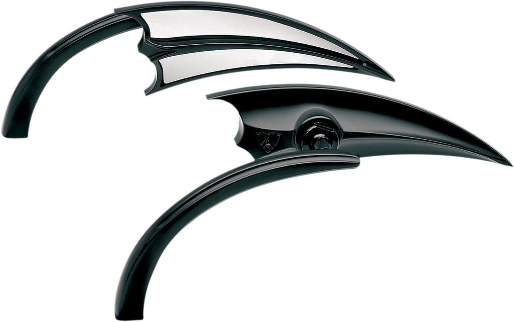 ARLEN NESS Mirror - Micro - Scoop - Side View - Triangle - Black - Right 13-029