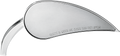 ARLEN NESS Rad III Mirror - Tear Drop - Chrome - Right 13-091