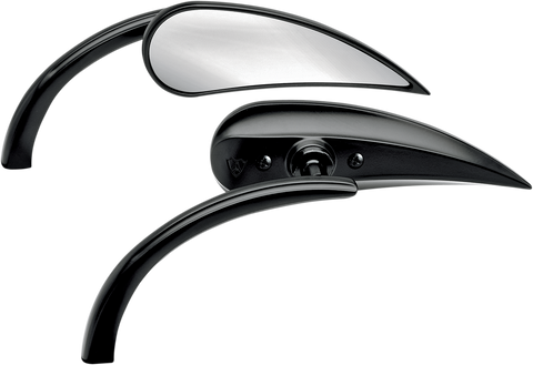 ARLEN NESS Mirror - Micro - Rad 2 - Side View - Teardrop - Black - Right 13-401