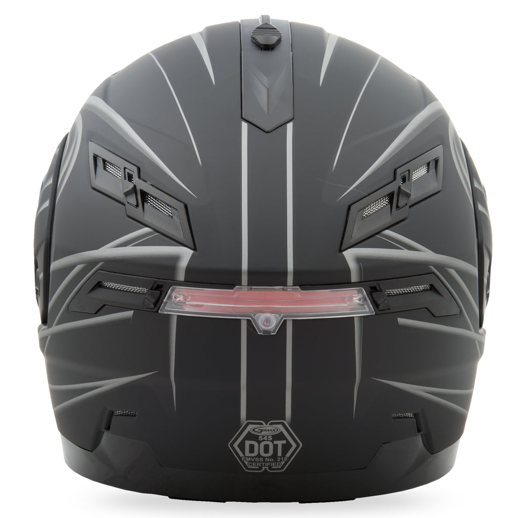 Gm 54 Modular Helmet Derk Matte Black/Silver Sm