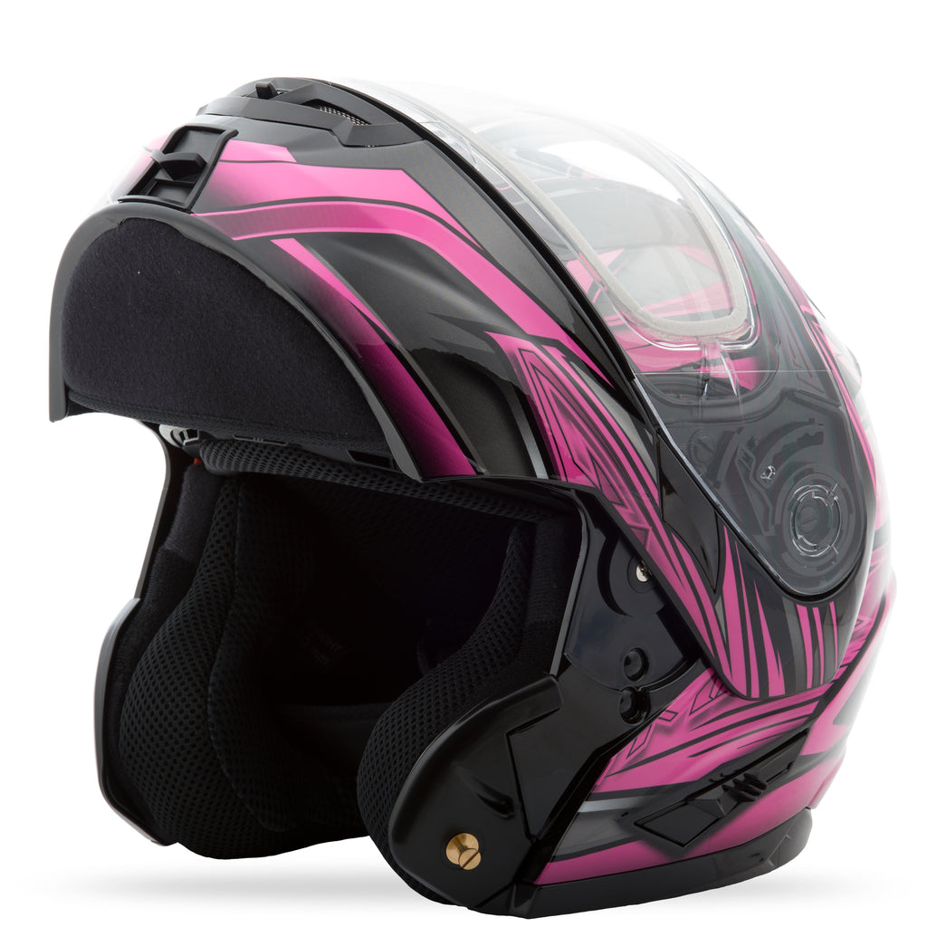 Gm 64s Modular Helmet Carbide Black/Pink Xs