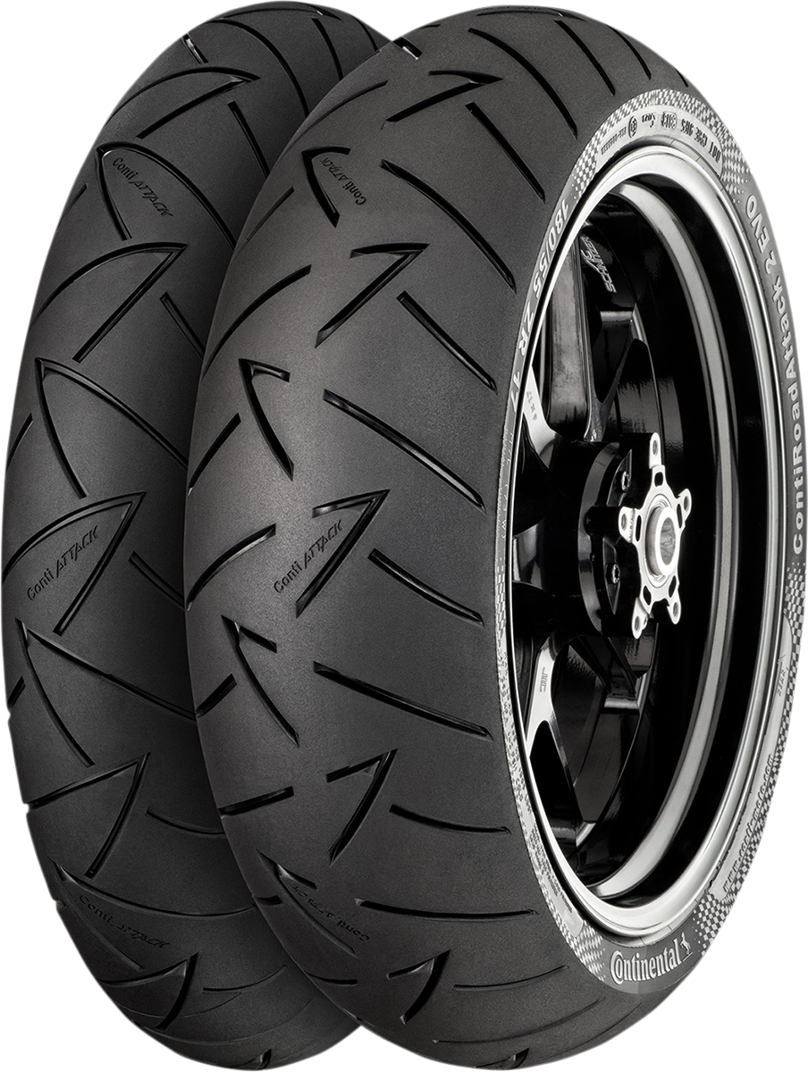 CONTINENTAL Tire - ContiRoadAttack 2 Evo - Rear - 190/50R17 - (73W) 02443640000