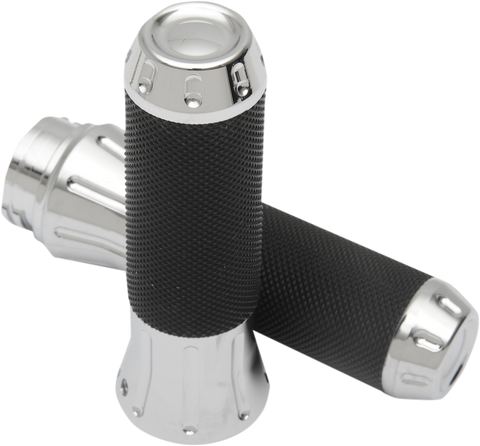 DRAG SPECIALTIES Grips - Custom - Chrome 354120