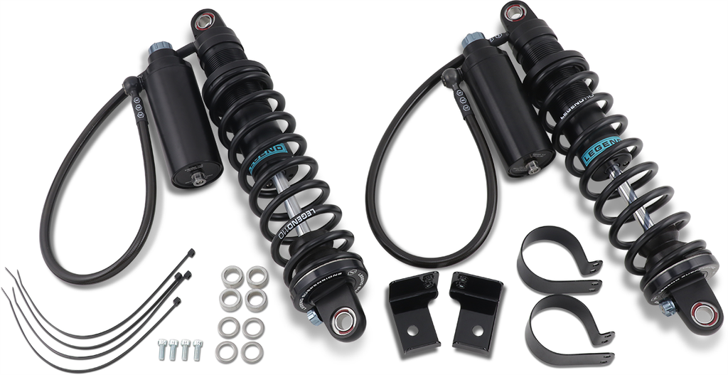 LEGEND SUSPENSION REVO ARC Remote Reservoir Shocks - Standard - Black - 14" - '09-'13 FL 1310-1884