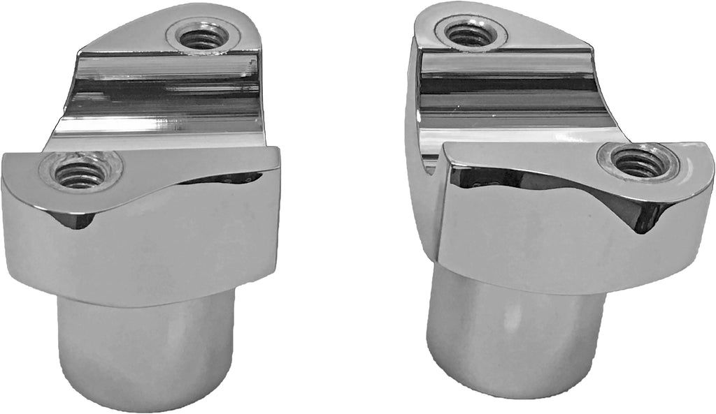 Forged Handlebar Riser Chrome Straight 2"