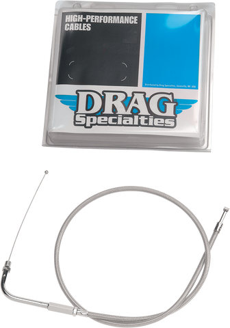 DRAG SPECIALTIES Idle Cable - 30" - Braided 5340200B