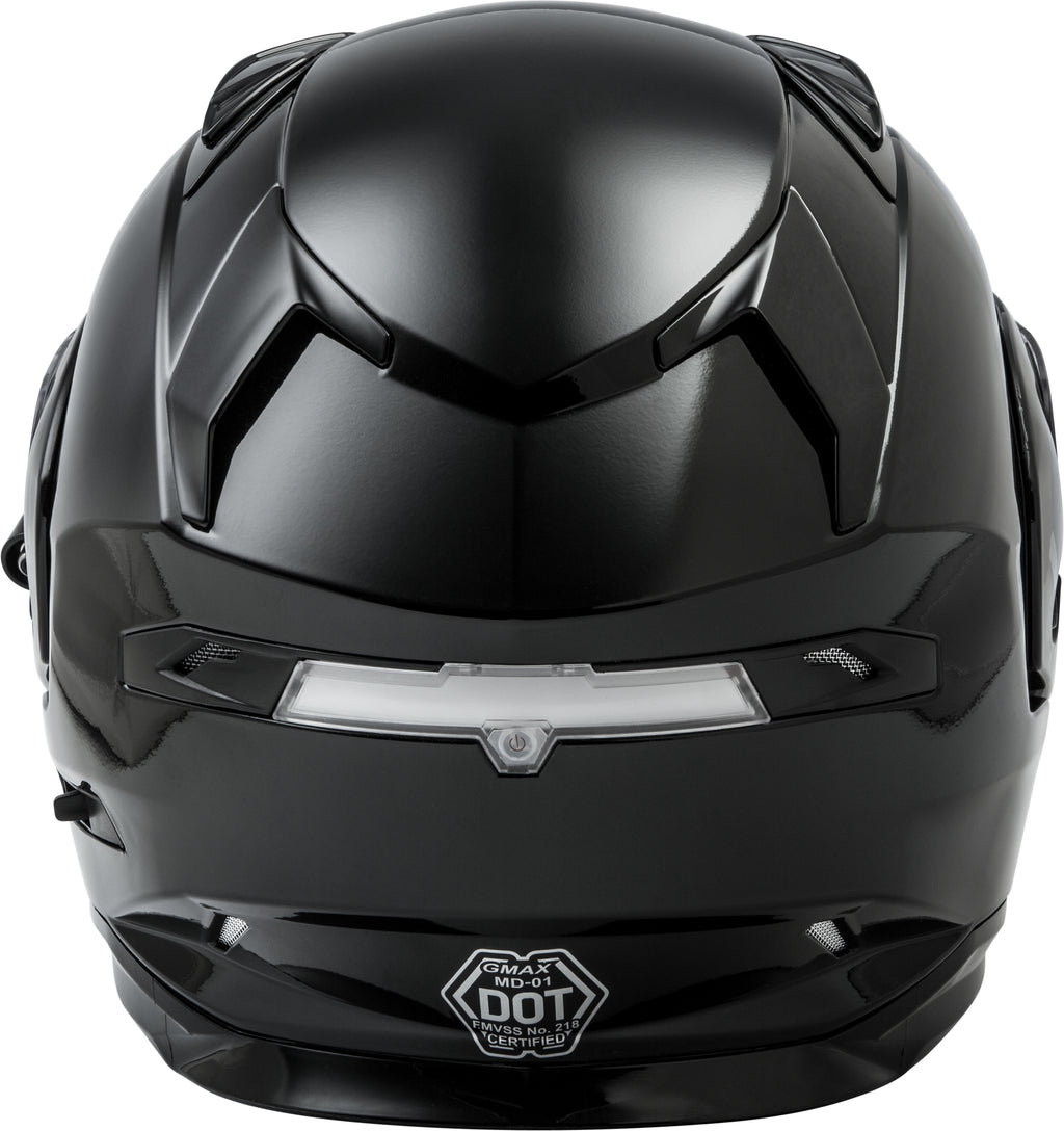 Md 01s Modular Snow Helmet W/Electric Shield Black Xs