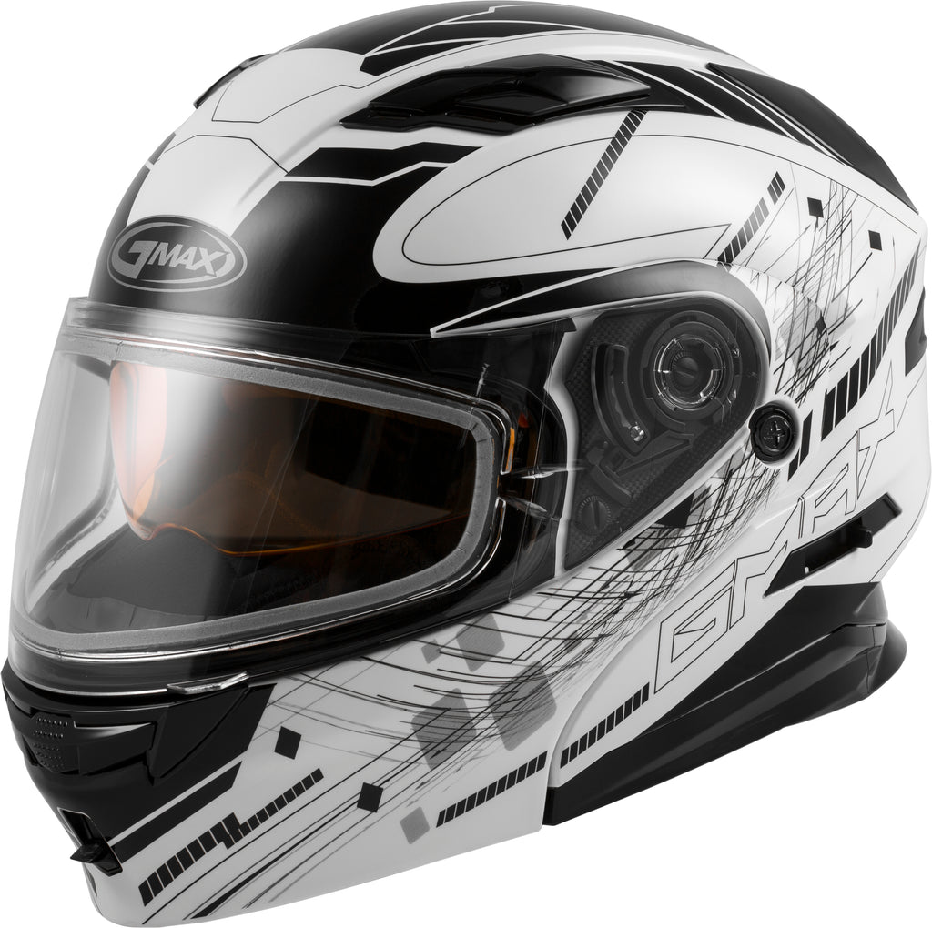 Md 01s Modular Wired Snow Helmet White/Black Md