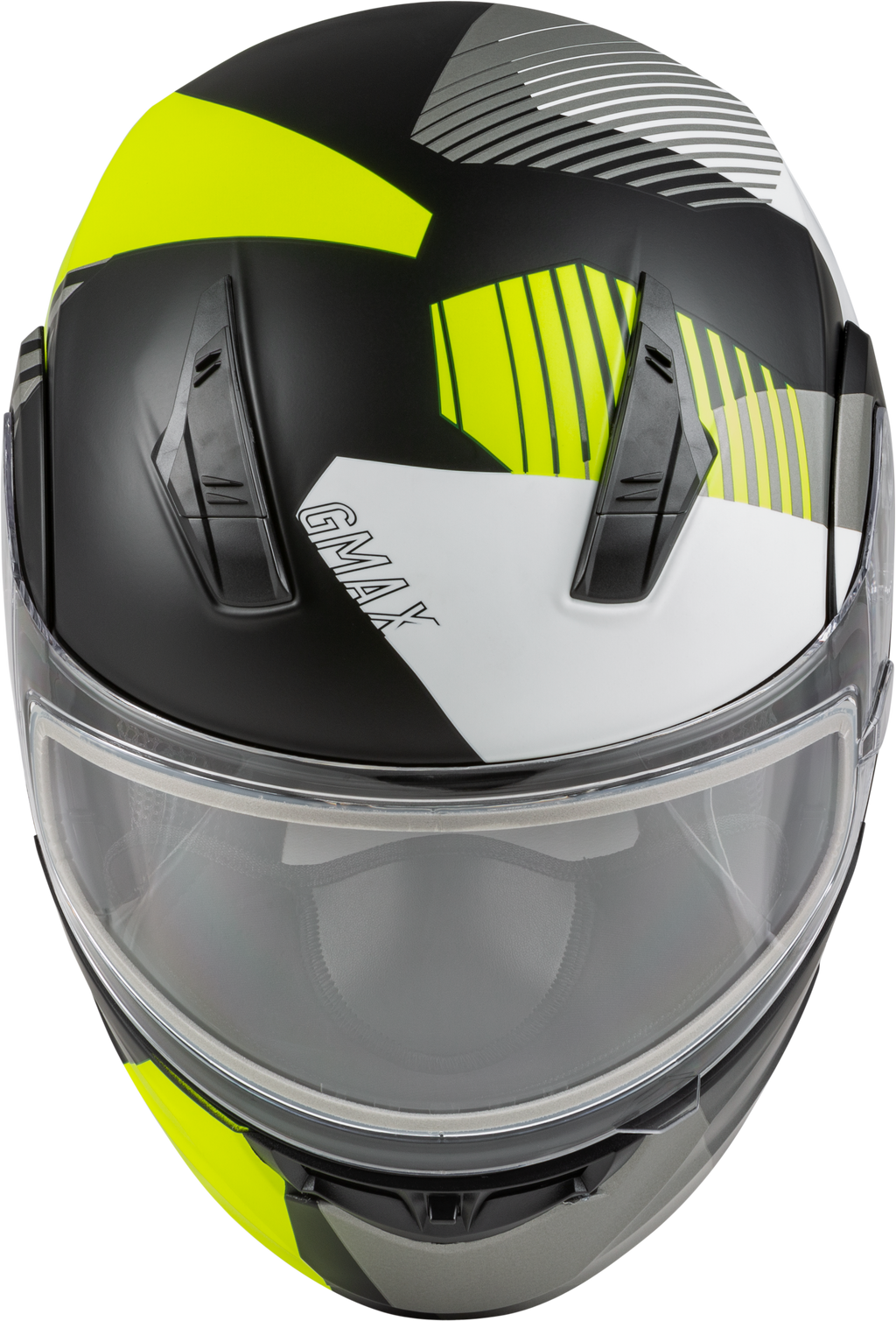Md 04s Modular Reserve Snow Helmet Matte Black/Hi Vis 2x
