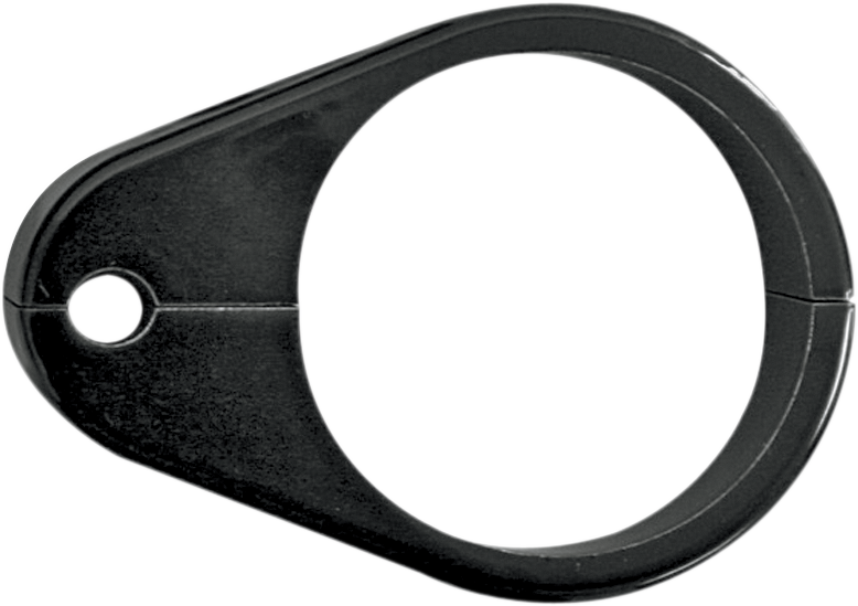 DRAG SPECIALTIES Cable Clamp - Single Throttle/Idle - 1" - Black 0658-0054