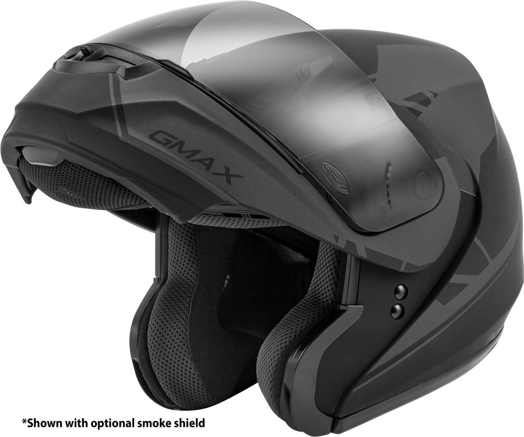 Md 04 Modular Article Helmet Matte Black/Grey 3x