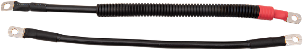 DRAG SPECIALTIES Black Battery Cable Set - '10-'13 XL E25-0091B-D6