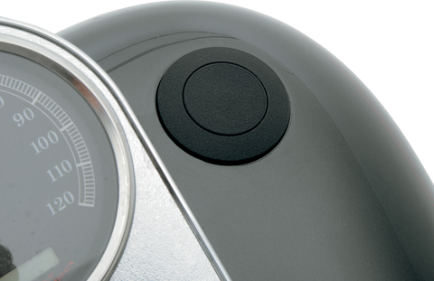 DRAG SPECIALTIES Gas Cap - Vented Pop-Up - Black Wrinkle 03-328B-A