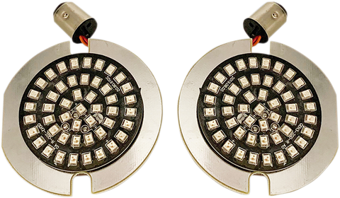 DRAG SPECIALTIES Flat-Style Turn Signal Insert - Red DS-300-R-1157-T