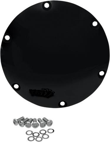 DRAG SPECIALTIES Derby Cover - Gloss Black - '04-'22 XL 301496