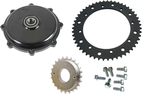 Cush Drive Chain Conv Kit Black `09 16 Flt