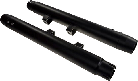 Hd Radium Mufflers Black W/Black End Caps