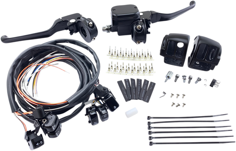 DRAG SPECIALTIES Handlebar Controls - 9/16" Master Cylinder - '96 - '11 - Black H07-0748AKMB