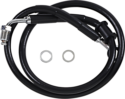 DRAG SPECIALTIES Brake Line - +4" - Black - '18-'22 Softail 618620-4BLK