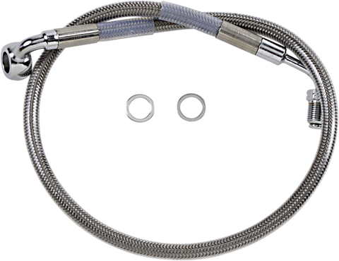 DRAG SPECIALTIES Brake Line - Front (Upper) - Stainless Steel 618601