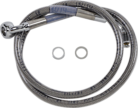 DRAG SPECIALTIES Brake Line - +10" - Stainless Steel - '18-'21 Softail 618601-10