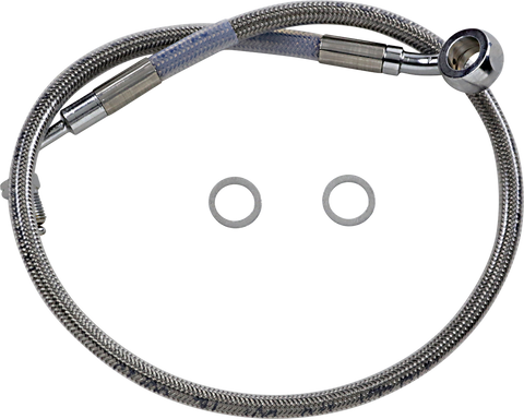 DRAG SPECIALTIES Brake Line - +2" - Stainless Steel - '18-'22 Softail 618631-2