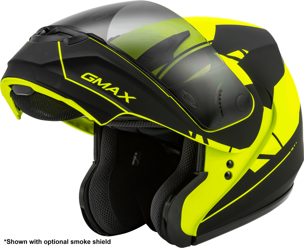 Md 04 Modular Article Helmet Matte Hi Vis/Black Sm