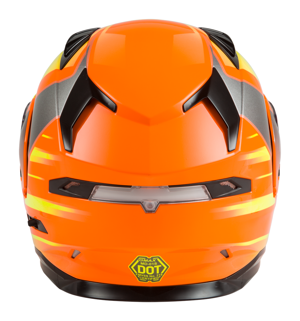 Md 01s Modular Snow Helmet Descendant Neon Org/Hi Vis Lg