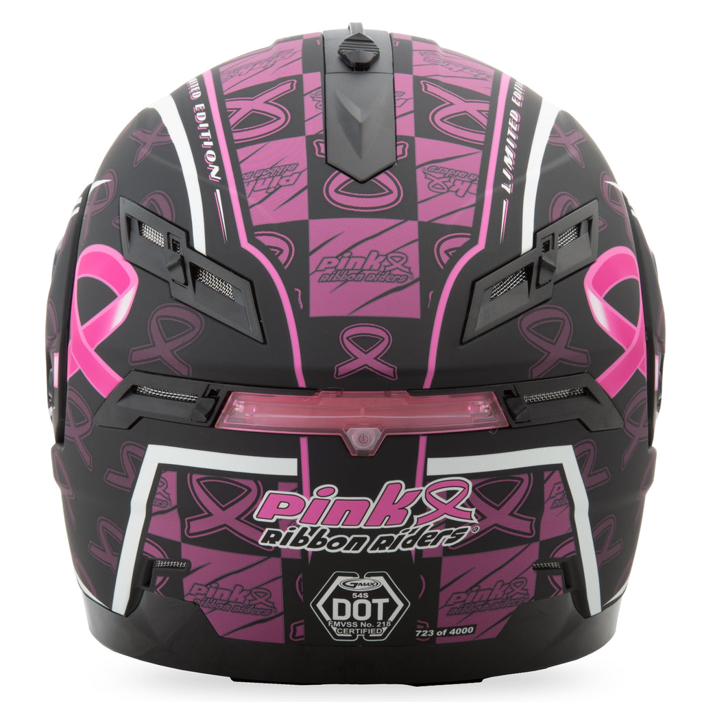 Gm 54s Modular Helmet Matte Black/Pink Ribbon Xs