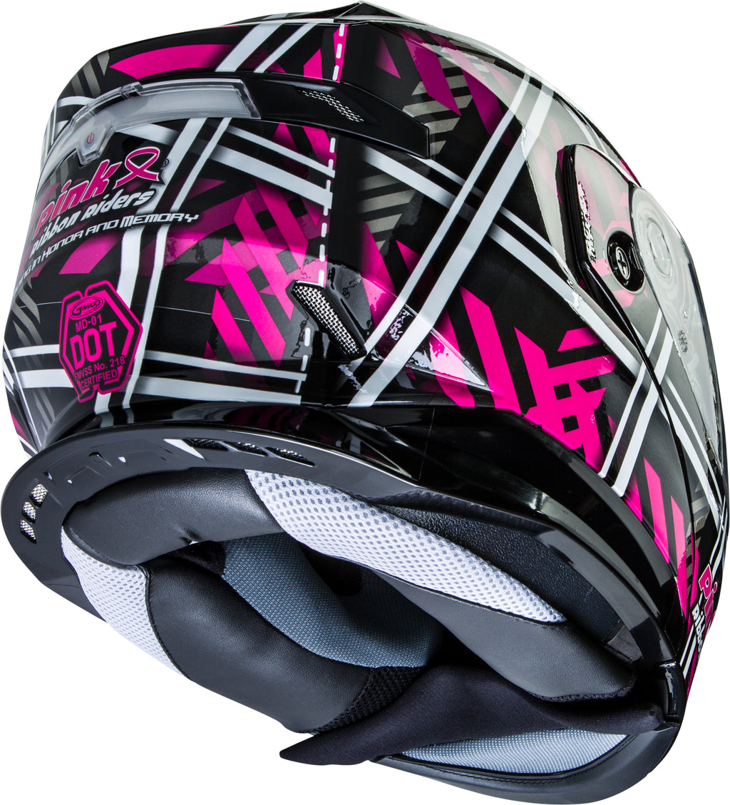 Md 01s Modular Pink Ribbon Riders Snow Helmet Blk/Pink Sm