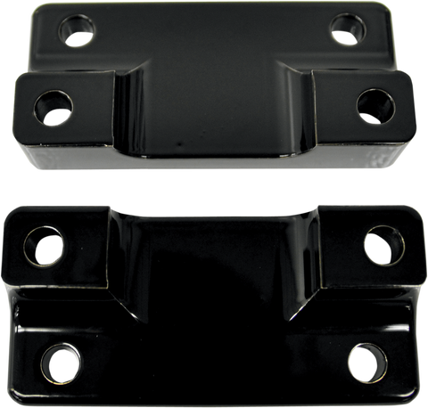 DRAG SPECIALTIES Fender-To-Fork Adapters - Gloss Black 1410-0064