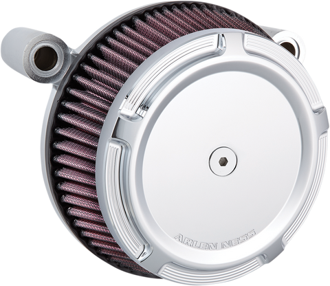 ARLEN NESS Beveled Synthetic Stage-1 Air Cleaner - Chrome 50-845