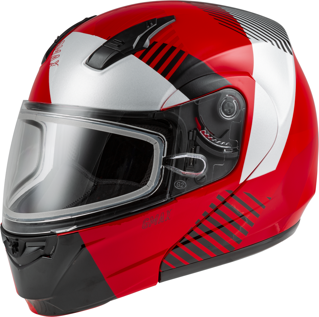 Md 04s Modular Reserve Snow Helmet Red/Silver/Black 2x