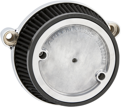 ARLEN NESS Air Cleaner with Backplate - Chrome - M8 18-317