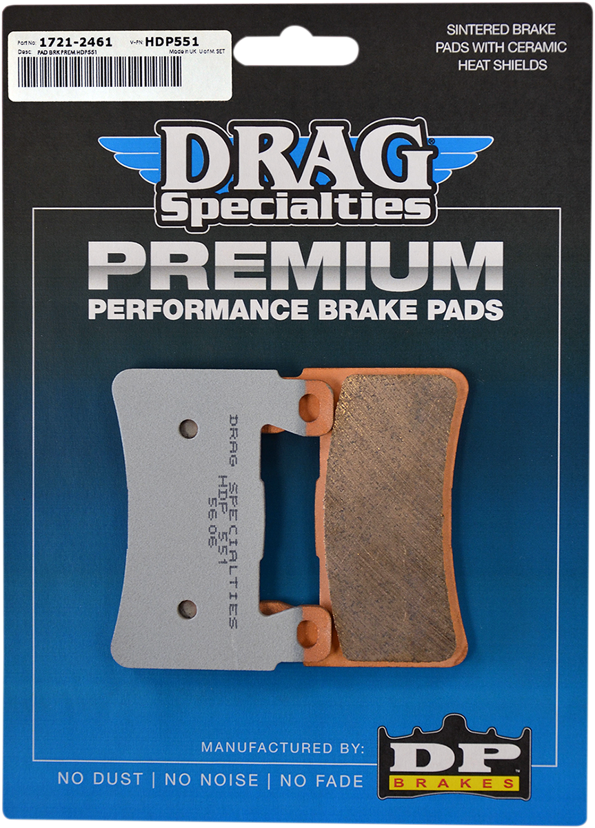 DRAG SPECIALTIES Sintered Brake Pads - Softail HDP551
